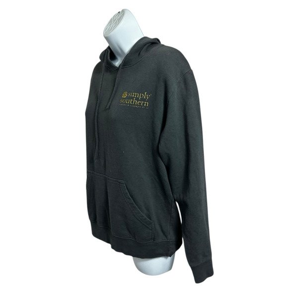 Women's Simply Southern Collection Gray Pullover Hoodie Sz Small Sweatshirt - Picture 2 of 9